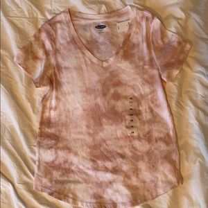 Pink tie dye tee